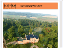 Tablet Screenshot of gutshaus-wietzow.de